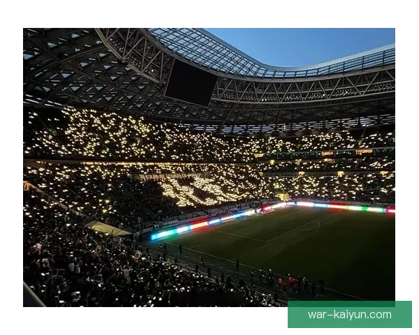 北京国安主场工体夜景展现京城足球氛围