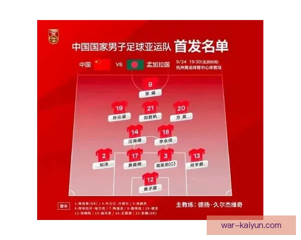 亚运会足球赛赛程公布，小组赛至淘汰赛阶段安排明确